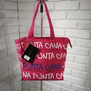 2 / $30.00 - NWT Robin Ruth Authentic Punta Cana Canvas Hot Pink Bag